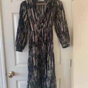 Elegant Black and White Women's Dress